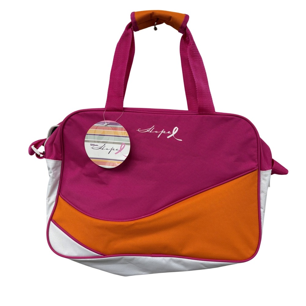 Wilson Hope Breast Cancer Awareness Survivor Tote Bag Pink New Gym Pickleball